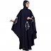 Designer Irani Kaftan with zari embroidery work-Navy blue